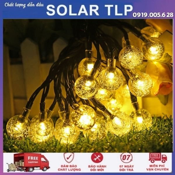 Dây Đèn LED Trang Trí Hình Bọt Biển 5m,7m | Solar TLP